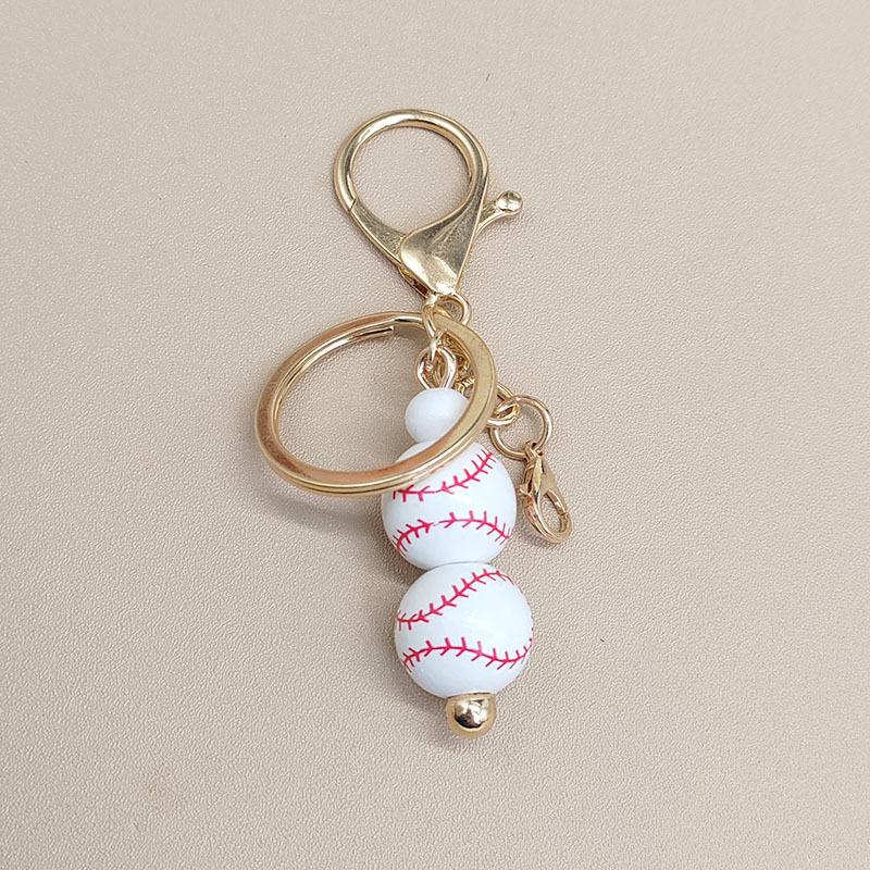 European Football Resin Souvenir Keychain Match Ball Fans Souvenir Keyring Phone Accessory  Soccer Tennis Sports Pendant