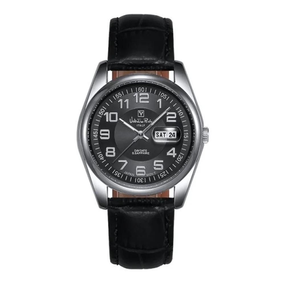 Valentino Rudy VR1127A-BKBK M Men's Leather Wristwatch