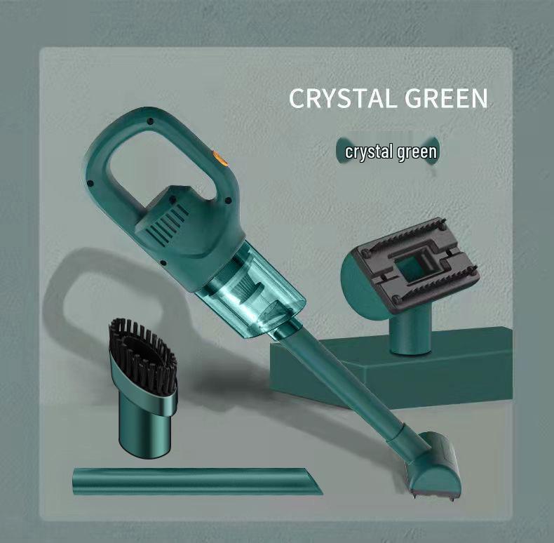 Portable Handheld High-Power Vacuum Cleaner with Wireless Charging and Strong Suction for Home and Car Use