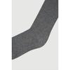 Chouetties by LUCKY CHOUETTE Flower Detail Ribbed Socks(melange grey) 7ALAX26320GYM