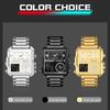 SANDA Watches Oversized Dial Multifunction Triple Movement Sporty Men's Electronic Quartz Watches