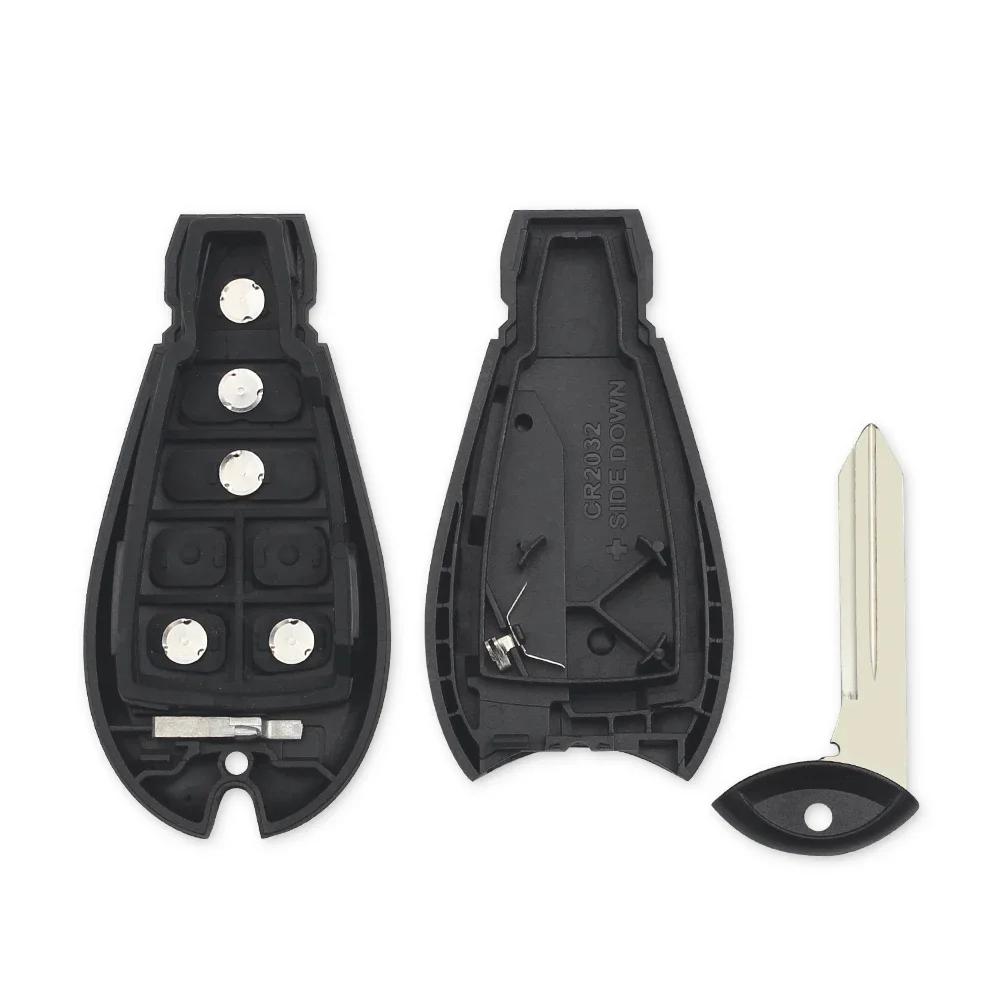 3/4/5/6 Buttons For Chrysler 300C For Jeep Commende For Dodge Durango Ram Grand Caravan Cherokee Replace Key Shell Case