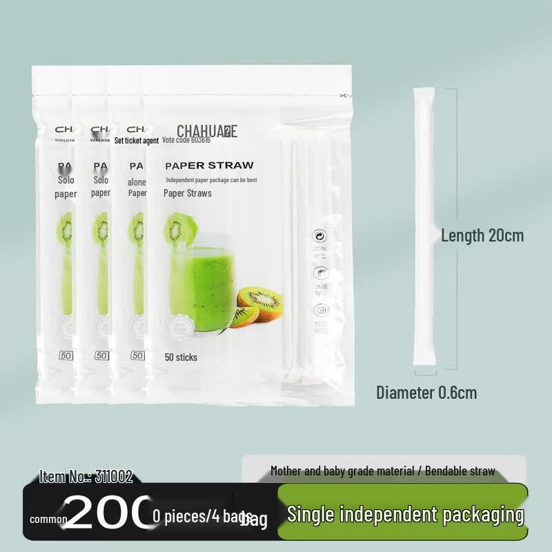 Disposable Bent Plastic Straws