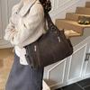 Large Capacity Underarm Tote Bag Women's New Fashion Shoulder Bag Niche Retro Simple Portable Messenger Bag