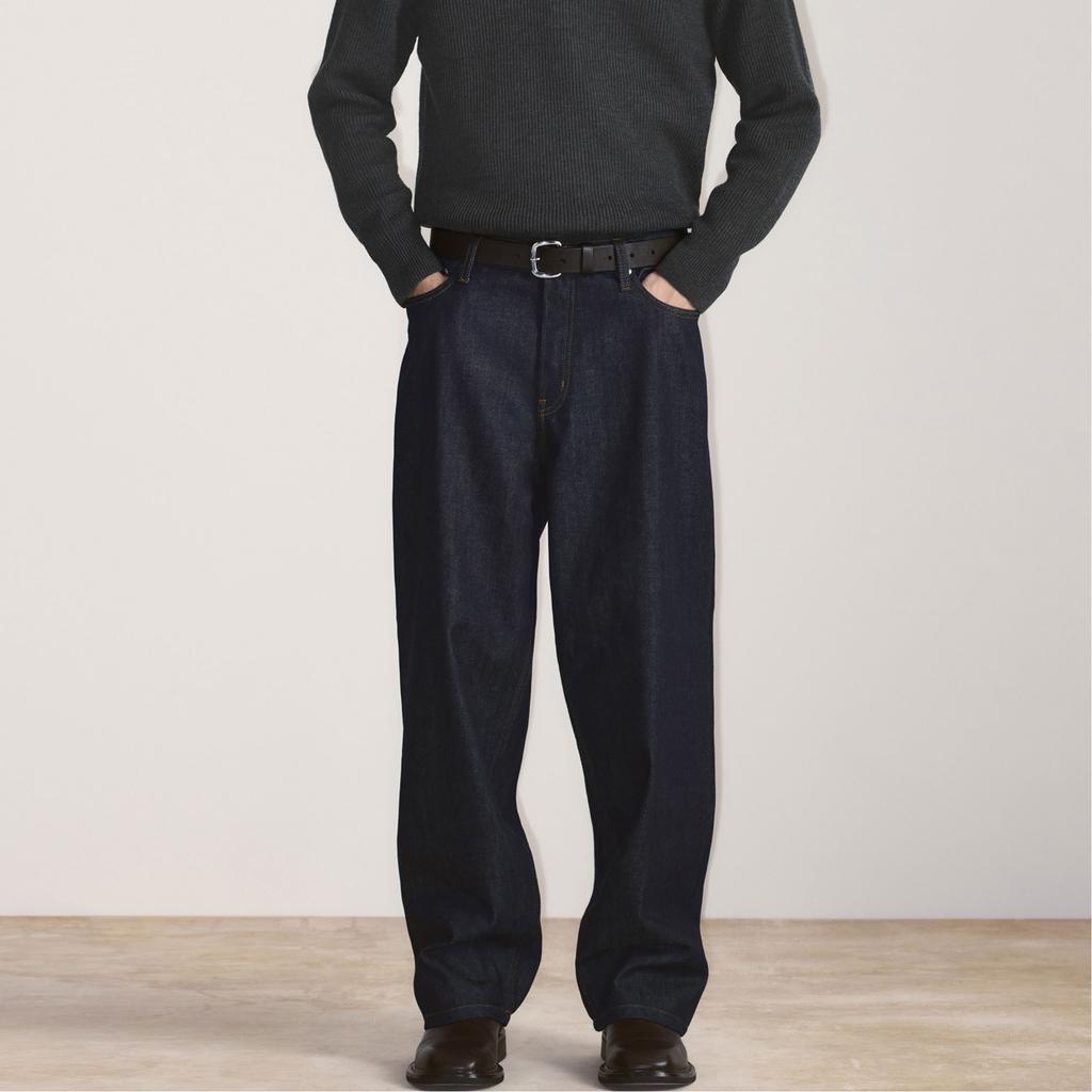 COS Jeans Men's Blue Moderate Wide Leg Pants 1219886001