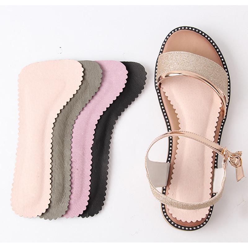 1Pair Self-adhesive Sandals Insoles Breathable Sweat-absorbent High-heeled Shoes Non-slip Stickers Seven-point Pads Soft Bottom
