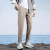 Spring and Summer Suit Pants Men's Pants Trendy Brand Drape Harlan Nine-point Pants Slim-fitting Non-ironing Pants Men's Casual Pants