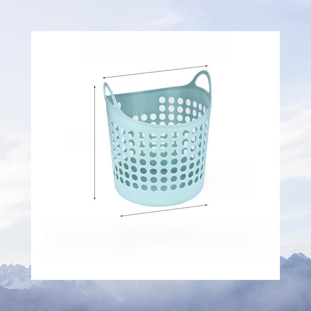 Large Size Bathroom Laundry Basket Plastic Dirty Clothes Storage Basket Toy Organizer Home Use Utility Basket Nordic Style