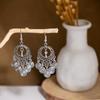 Retro Ethnic Tassel Earrings with Cute Beans – European & American Literary Style