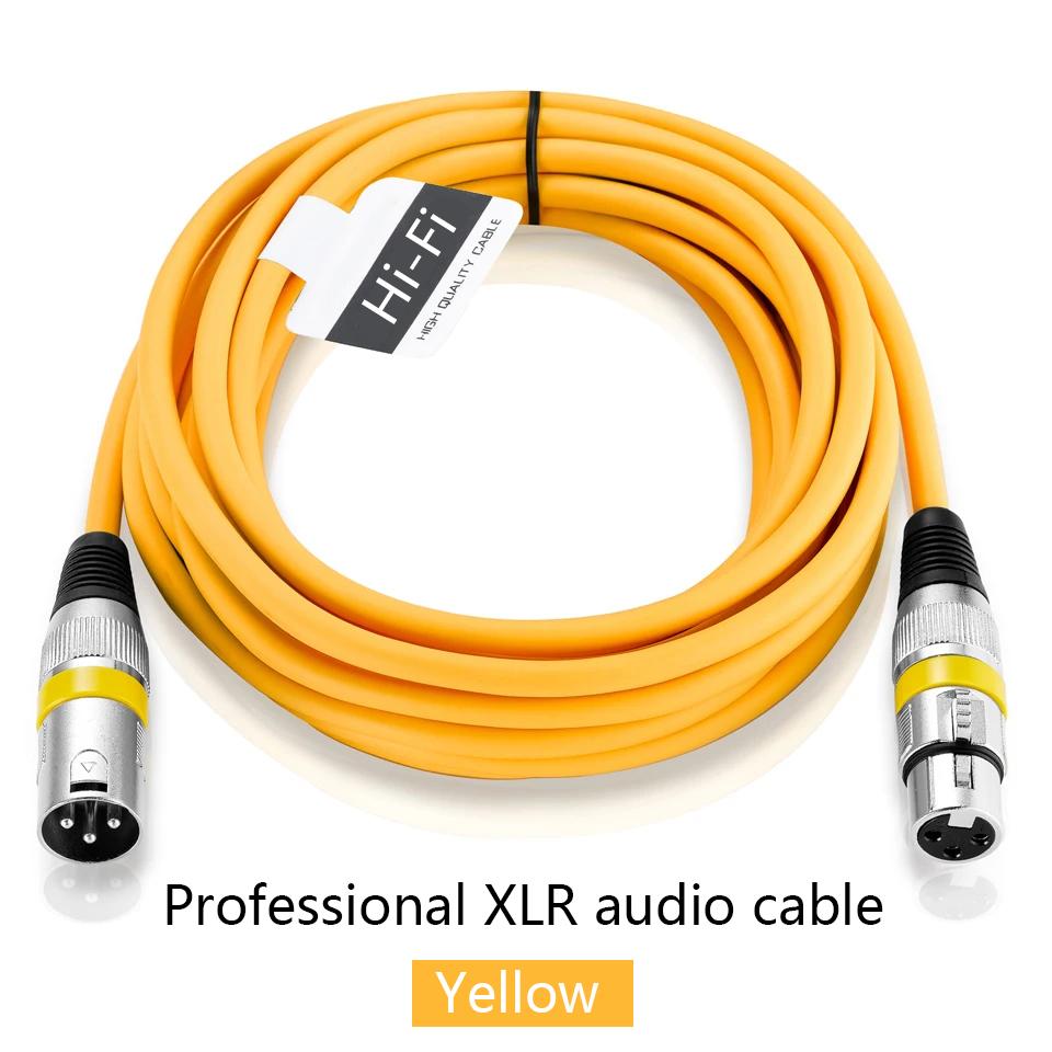 XLR Male To Female Cable Professional Microphone Extension Cable For Recording Mixer Balanced Speaker Mic XLR 3Pin Audio LinesGood Product