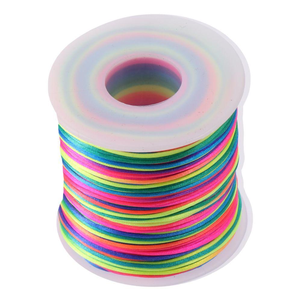 Jewelry Making Rainbow Nylon Rope Five-color Line Hair Braid Bracelet Braided Rope Colorful Rope Dragon Boat Festival