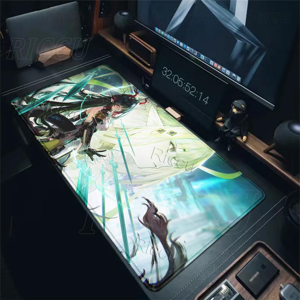 Arknights Endfield Zhuang Fangyi HD Mouse Pads XXL Pretty Anime Keyboard Gamer Cute Girl Gaming Desk Mat Protect Decorate Carpet