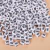 Square Acrylic A-Z English Letter Beads (6mm/7mm/8mm/10mm) for Jewelry Making