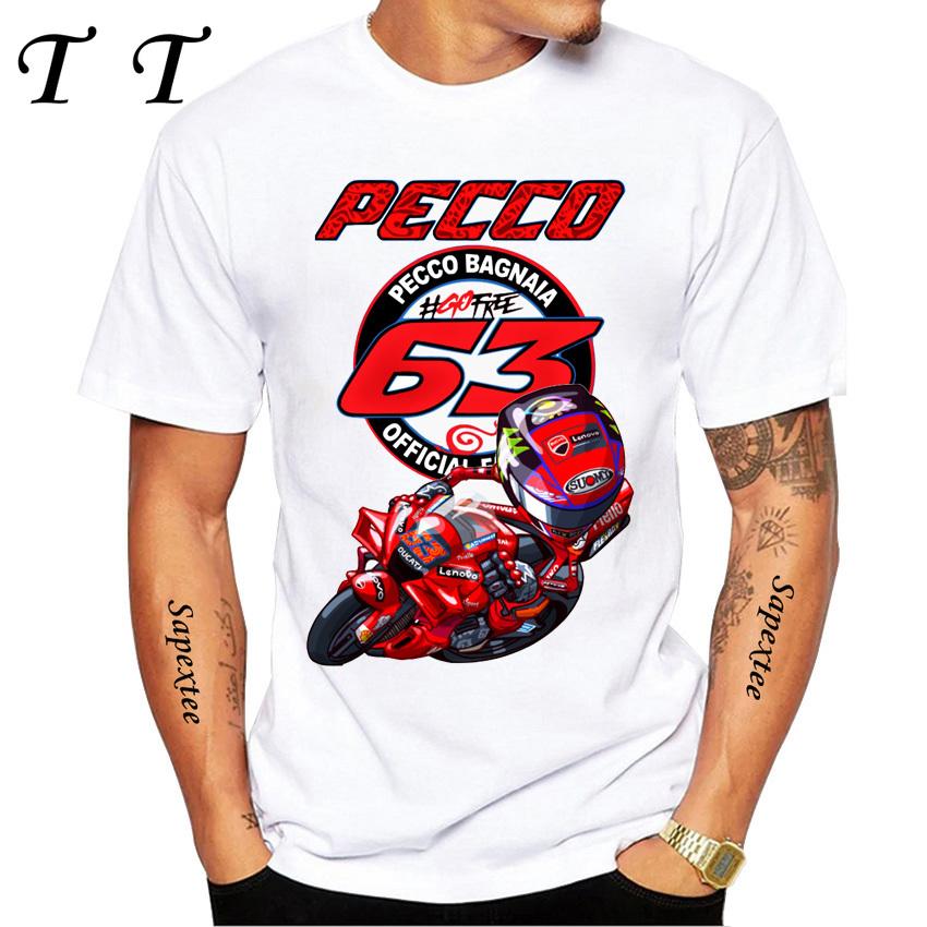 Pecco Bagnaia 63 Francesco 2025 World Champion Gift Classic T-Shirt Boy Casual T Shirts Harajuku Motorcycle Sport White Tee