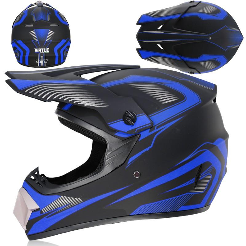 Lightweight Full Face Off-Road Helmet ATV Dirt Bike Mountain Cycling With 3 Accessory Kit