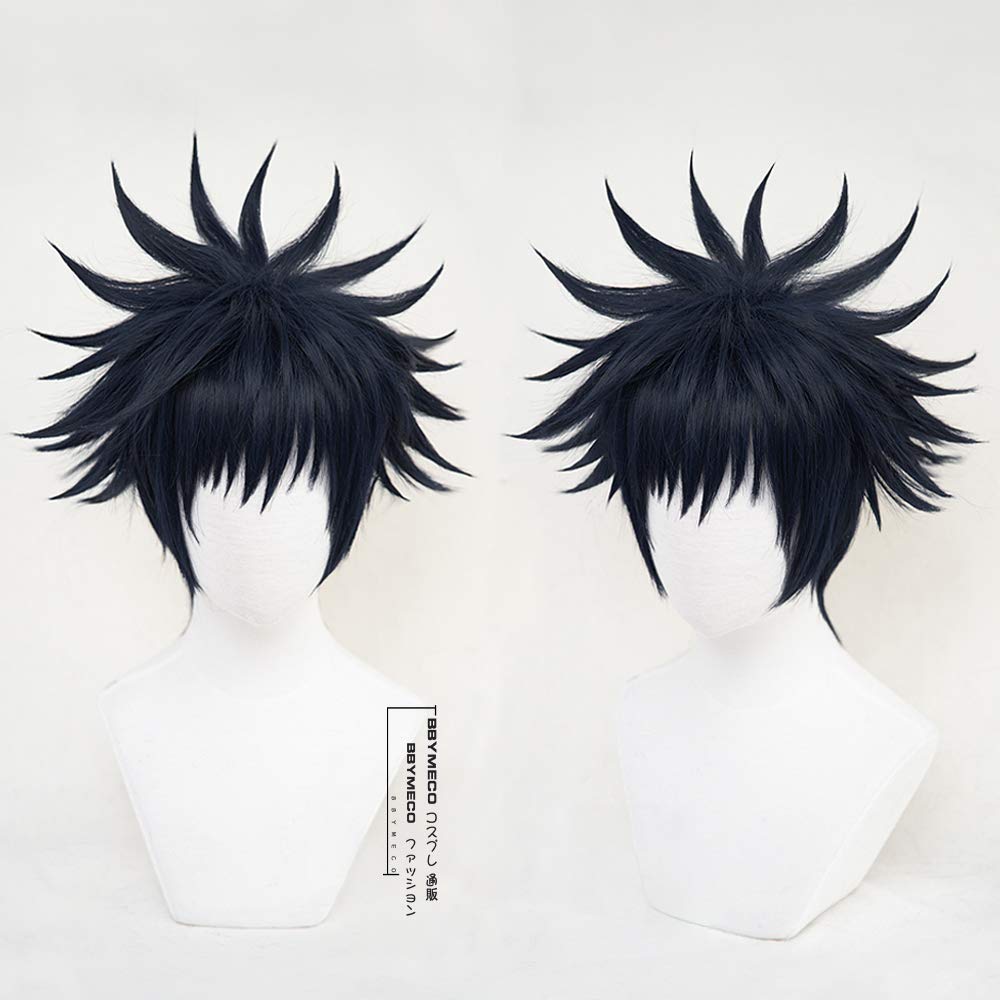 

BBYMECO костюм Megumi Fushiguro косплей парик укладка расческа сетка в комплекте