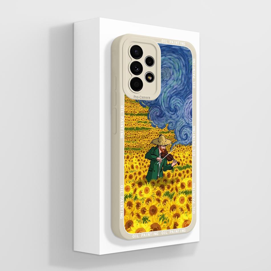 For Samsung Galaxy A52 A52S Phone Case Creative Design Lightweight Funda For Samsung A 52s Soft Smooth Liquid Silicone Housing