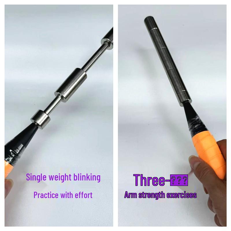 Badminton Racket Trainer for Finger and Arm Strength, Skillful Swing, Sound-Activated Flashing, Whipping Force