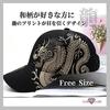 Cap Dragon Design Japanese Pattern Baseball Hat Casual Mens Kanji Size Adjustable 3 Colors