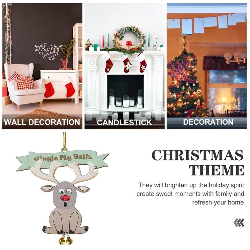 Dzwon moimi dzwoneczkami Zabawna ozdoba świąteczna Akrylowa drukowana ozdoba dzwoneczek z tyłkiem Świętego Mikołaja Dekoracja do zawieszenia Prezent Zawieszka na choinkę Dekoracja na przyjęcie