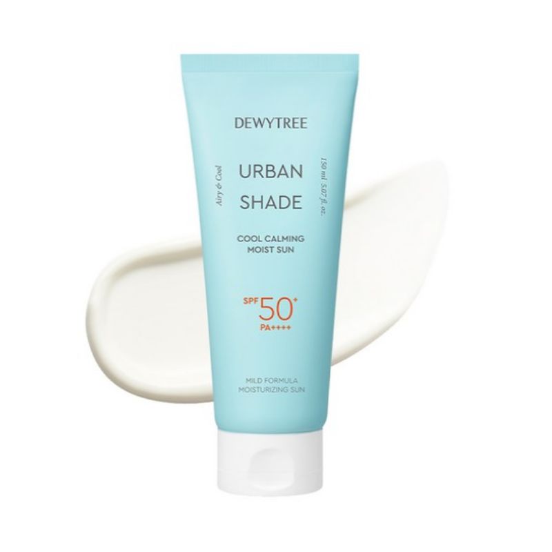 DEWYTREE Urban Shade Cool Calming Moisture Sunscreen SPF50+ PA++++ 150ml K-Beauty Hydrating Cooling Sun Cream