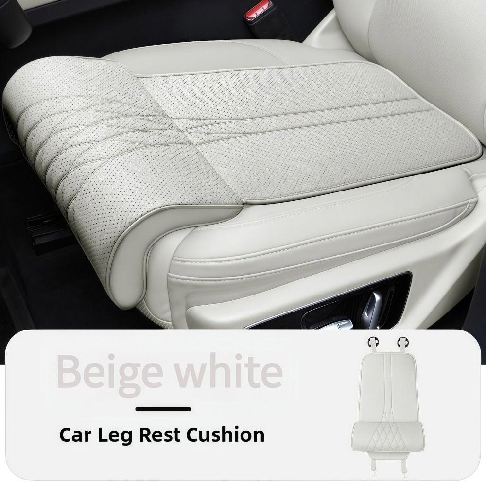 Leather Car Seat Leg Support Pad Memory Foam Seat Extension Leg Rest Long Drive