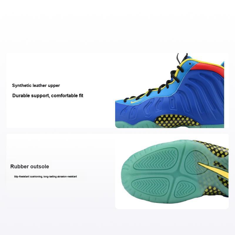 Nike Little Posite One GS Multi-Color Kids Sneakers Blue Game-Royal Laser-Blue DQ0376-400