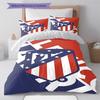 Atlético Madrid Bettwäsche Bettdecke Set Bettbezug Kissenbezug Heimdekoration Geburtstagsgeschenk (1 Bettbezug + 2 Kissenbezüge, ohne Füllung)