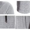Herbst Winter Herren Strickjacke Pullover Pullover Mantel Windjacke Mittellang Strickjacke Kapuze Reißverschluss Oberbekleidung