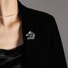 Hollow-Out Horse Brooch Horse Head Brooch Pin Alloy Animal Brooch Clothes Accessory Zodiac Year Gift for Men Women Family Friends