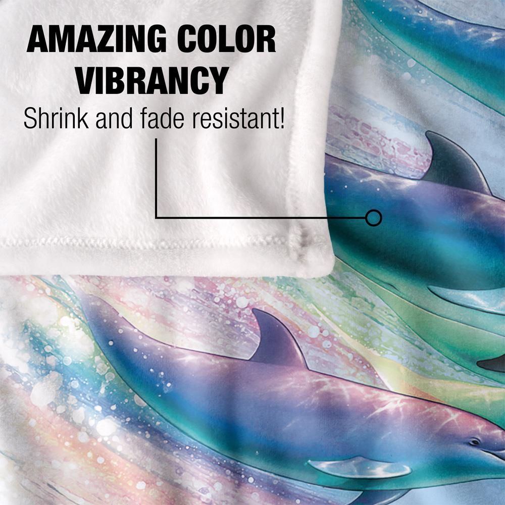 Royce McClure Dolphin Flow Silky Supersoft Blanket