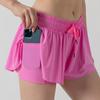 Women's Flowing Sports Shorts Gym Yoga Workout Running Tennis Skirt Comfortable Skirts with Pockets