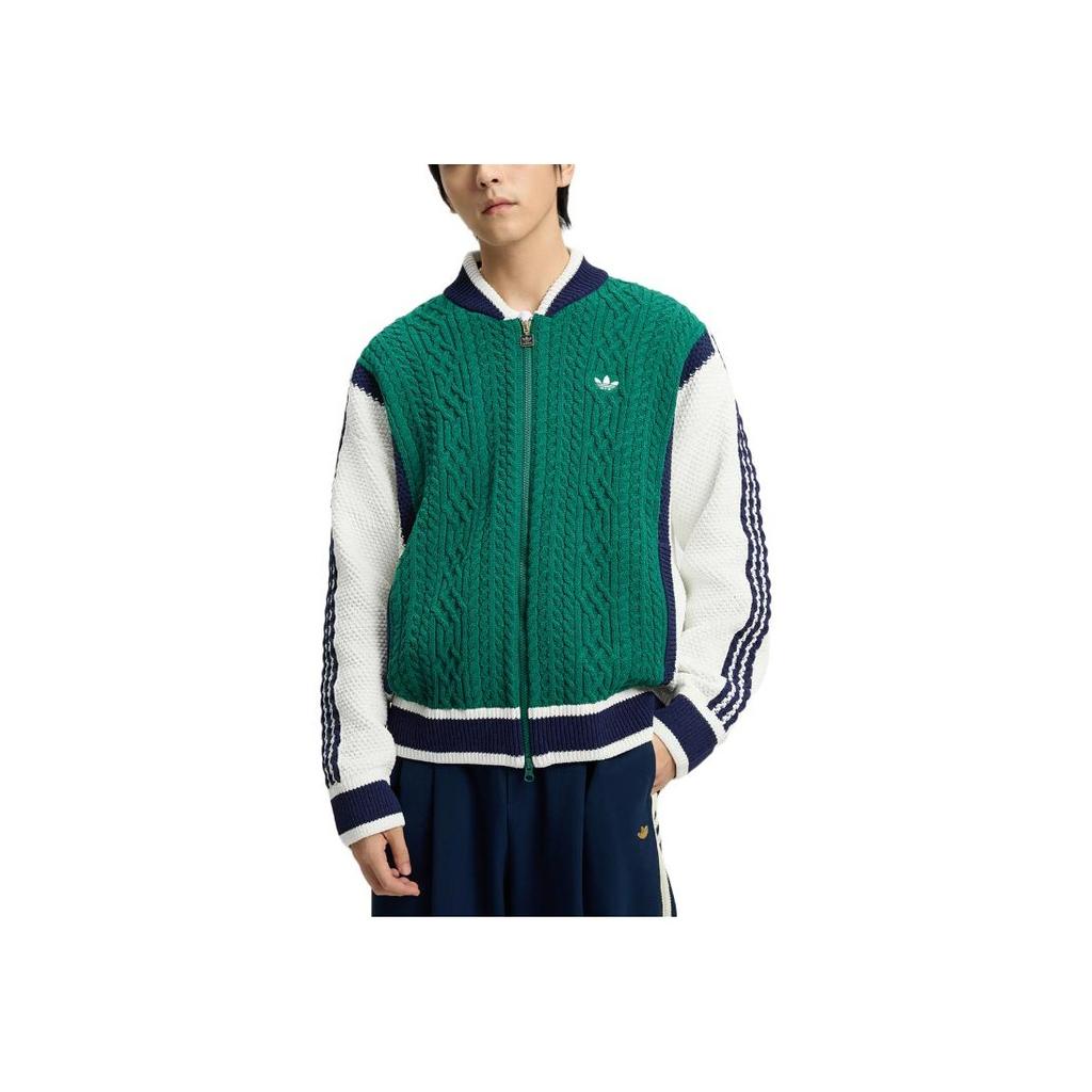 adidas Originals Cardigan Comfortable Soft Skin-Friendly Loose Knit Sweater Men Tops KS5962
