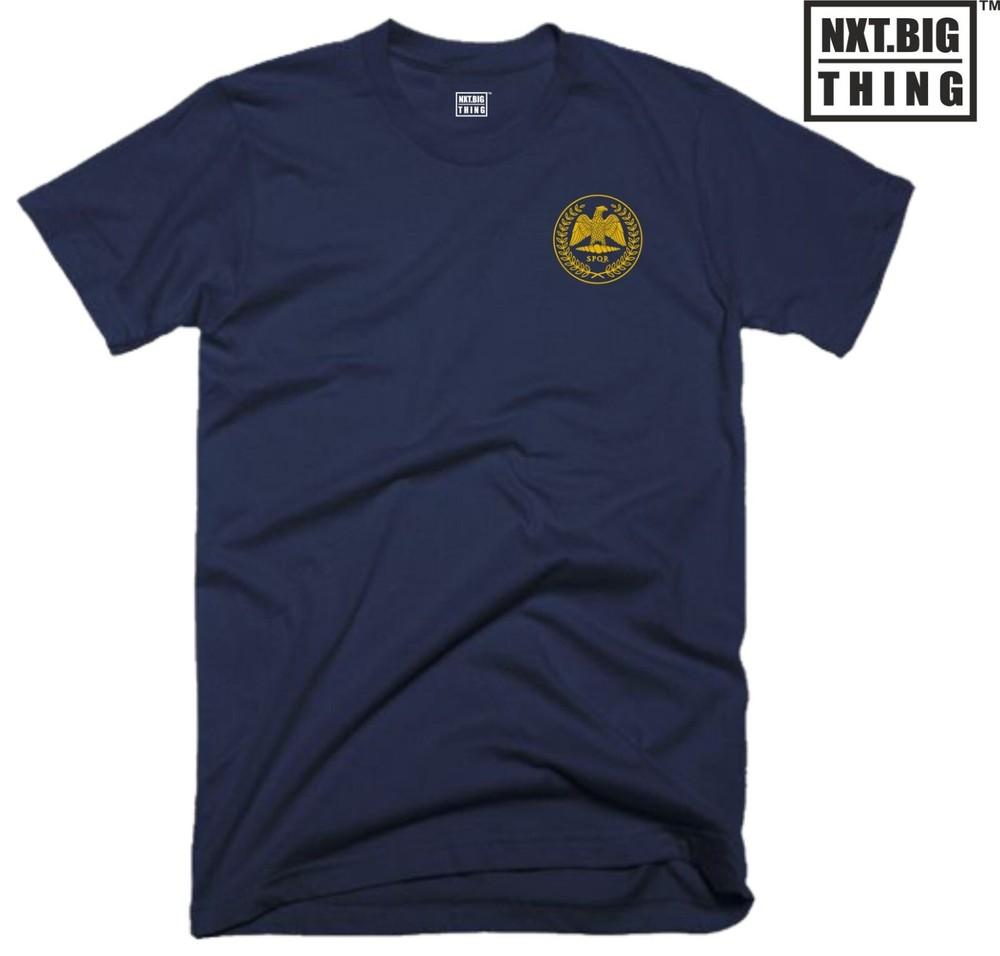 Spqr Rounisex Empire T Shirt Pocket Casualwear Eagle Gladiator Warrior Birthday Top