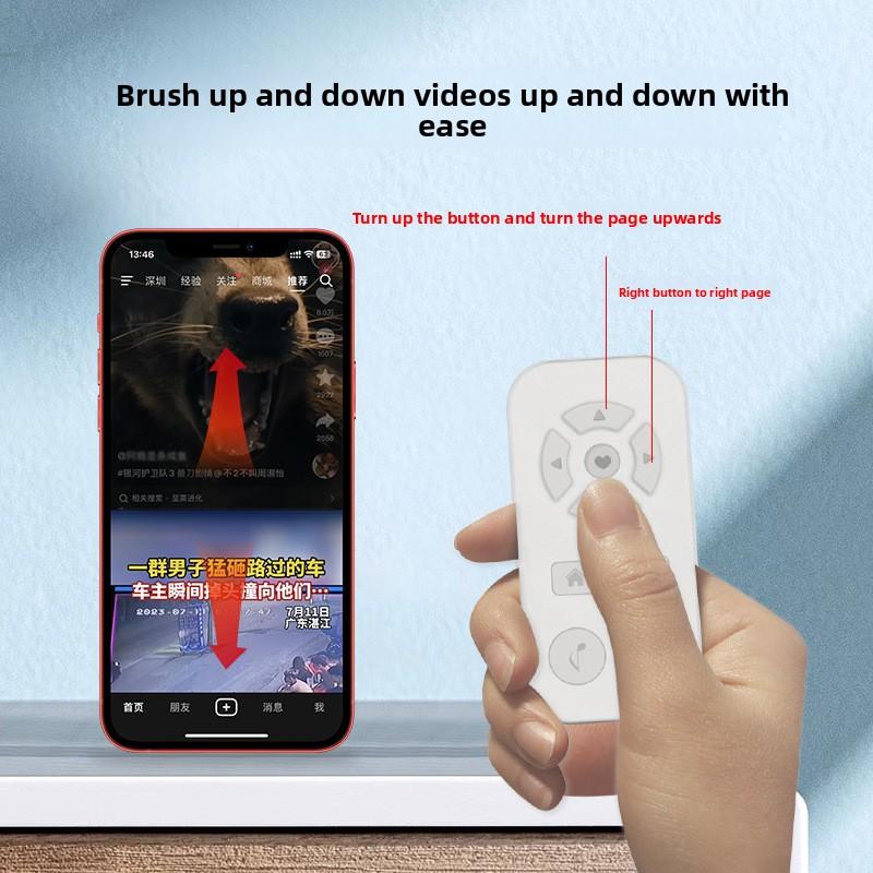 Charging Douyin Nine-button Remote Control Bluetooth Selfie Device Short Video Kuaishou Remote Control Shooting Mobile Phone Taking Pictures