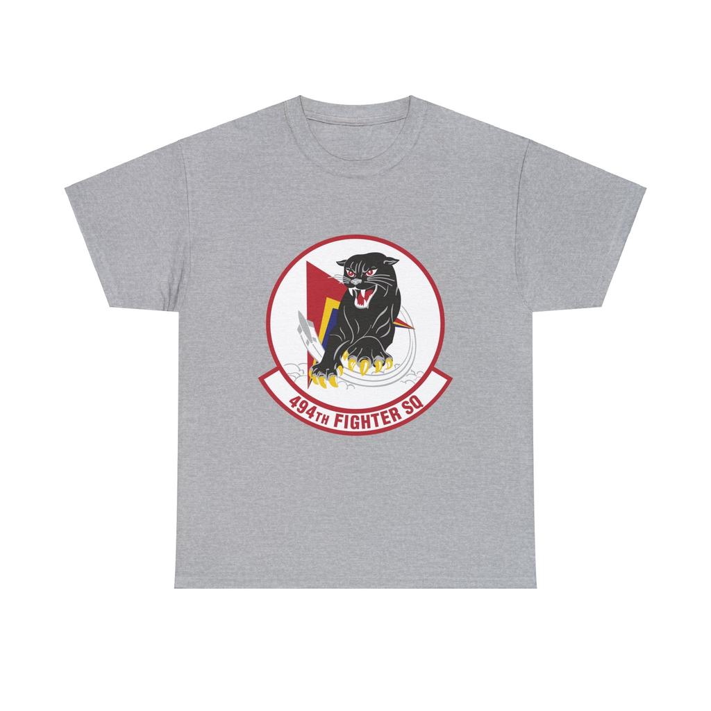 Unisex Shirt Cotton Oversize Large Size 494th Fighter Squadron (U.S. Air Force) T-Shirt