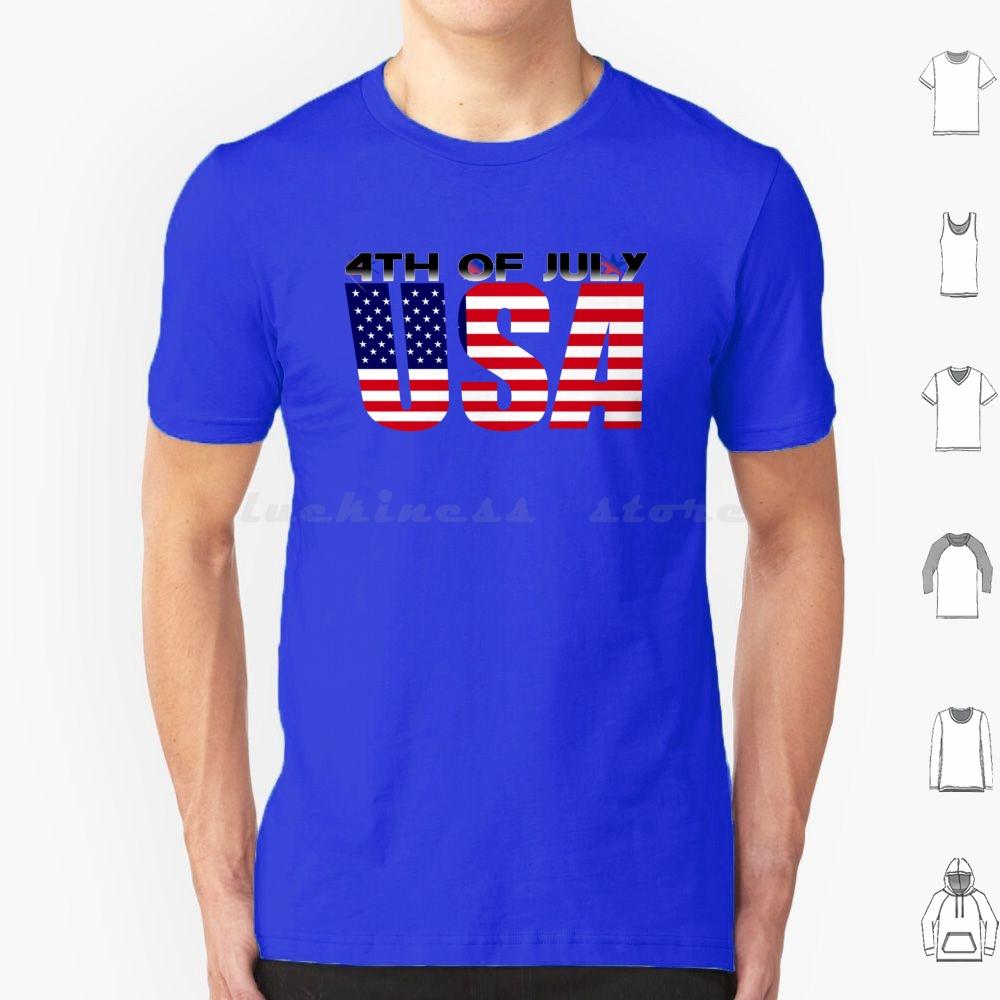 4. Juli T-Shirt Baumwolle Herren Damen DIY Druck 4. Juli Tag USA Amerikanischer Stolz Rot Weiß Blau Patriotische Sterne Und
