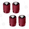 4pcs Skull Logo Car Wheel Tire Valve Caps Air Stem Aluminum Accessories For Jeep Wrangler Gladiator Renegade Ford F-150 Ranger LVCZN1