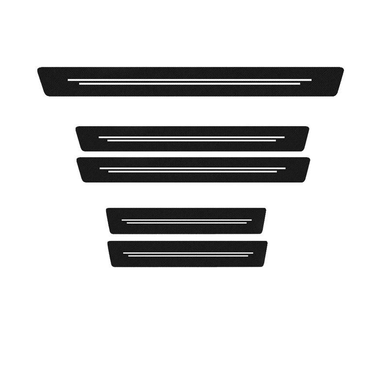 Universal Carbon Fiber Car Door Edge & Sill Protector Strip, Anti-Scratch Sticker
