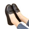 Spring and Autumn Single Shoes Soft-soled Comfortable Single Shoes Middle-aged Women's Shoes Non-slip Flat-soled Middle-aged Leather Shoes