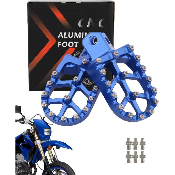 

Dirt Bike Foot Pegs Footpegs Rest Pedals for RM125, RM250, RM250Z, RMX250, DR-Z400, DR-Z400E, DR-Z400S, DR-Z400SM, Gold Vintage Blue