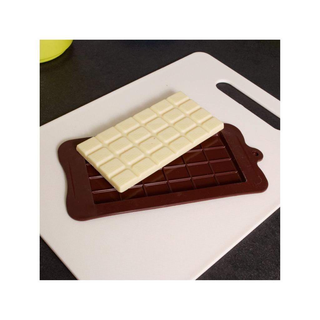 Silicon Chocolate Bar Mold 22x10x0.8cm Chocolate Baton Mold Baking Tool Brown PrzydaSie.pl