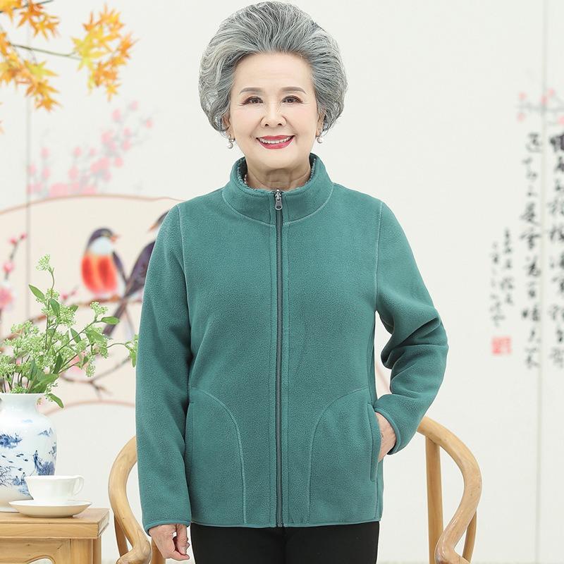 

Женщины носят флисовую одежду с обеих сторон, осенне-зимнюю флисовую утолщенную теплую коралловую флисовую куртку-кардиган 5XL (recommended 150-80 kg) темно-зеленого