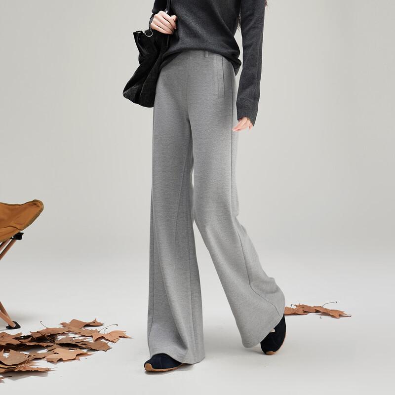 SOFSIL Women's High-Waisted Slim-Fit Flare Casual Trousers