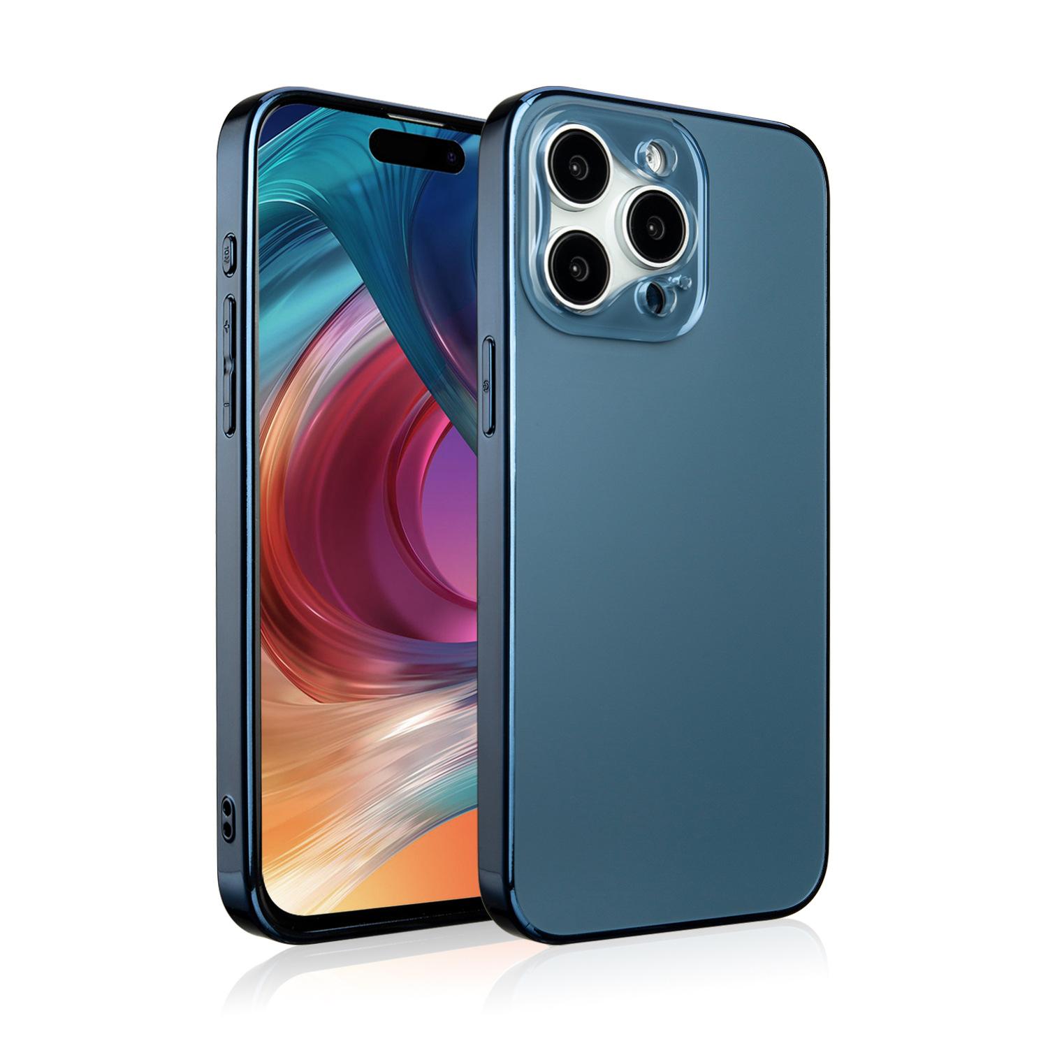 

Новый чехол Second Change 16 подходит для Apple 15, гальванизированный матовый чехол для мобильного телефона 14Promax, ультратонкий универсальный чехол для мобильного телефона. iPhone 11 Pro Max темно-фиолетового