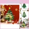 Charming Handmade Wooden Christmas Tree Decoration With Led Lights For Kids Diy Gift