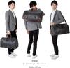 Hergestellt in Toyooka Boston Tasche für 2 Nächte Altes Leder Stil Japanische Tasche Reisetasche Geschäftsreise 50cm 33L Herren Damen (Schwarz)