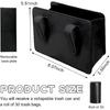 Car Trash Can, Foldable Waterproof Leather Car Garbage Organizer Holder, Automotive Mini Dustbin Container With One Roll Trash Bag, Universal