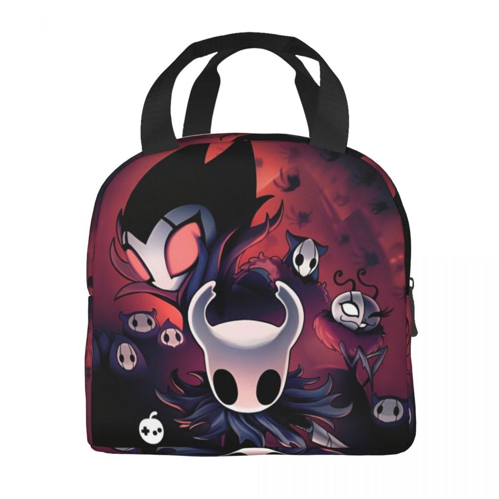 Hollow Knight Funny Games Insulated Lunch Bags Food Container Bags Portable Cooler Thermal Lunch Boxes For Work