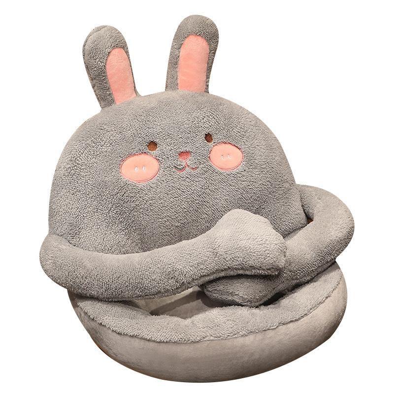 Soft Cartoon Animal Plush Pillow Seat Chair Cushion Stuffed Plush Bunny Doll Toy Sofa Floor Mat Home Decor Creative Gifts
